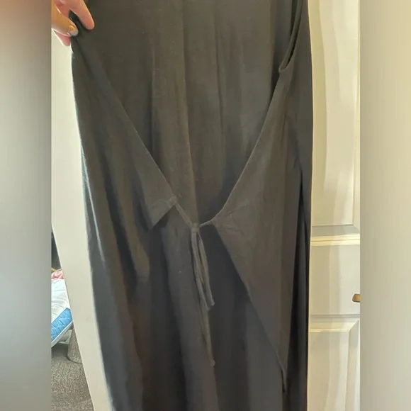 eloquii black maxi tie front dress - NWT 22/24 - Picture 2 of 8